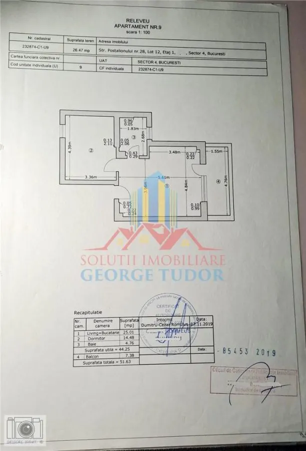 Apartamento 2 Dormitorios, 51,63 m², 0% Comisión, Str. Postalionului 28, Sector 4 - foto 2