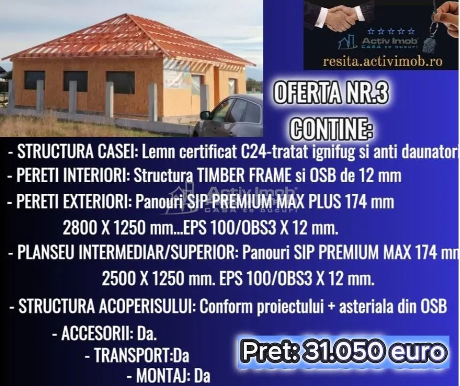 Case din lemn 115 Mp. in tot Jud. Timis - foto 4