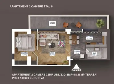新建2房和3房公寓，Soseaua Gheorghe Ionescu Sisesti区域 - foto 11