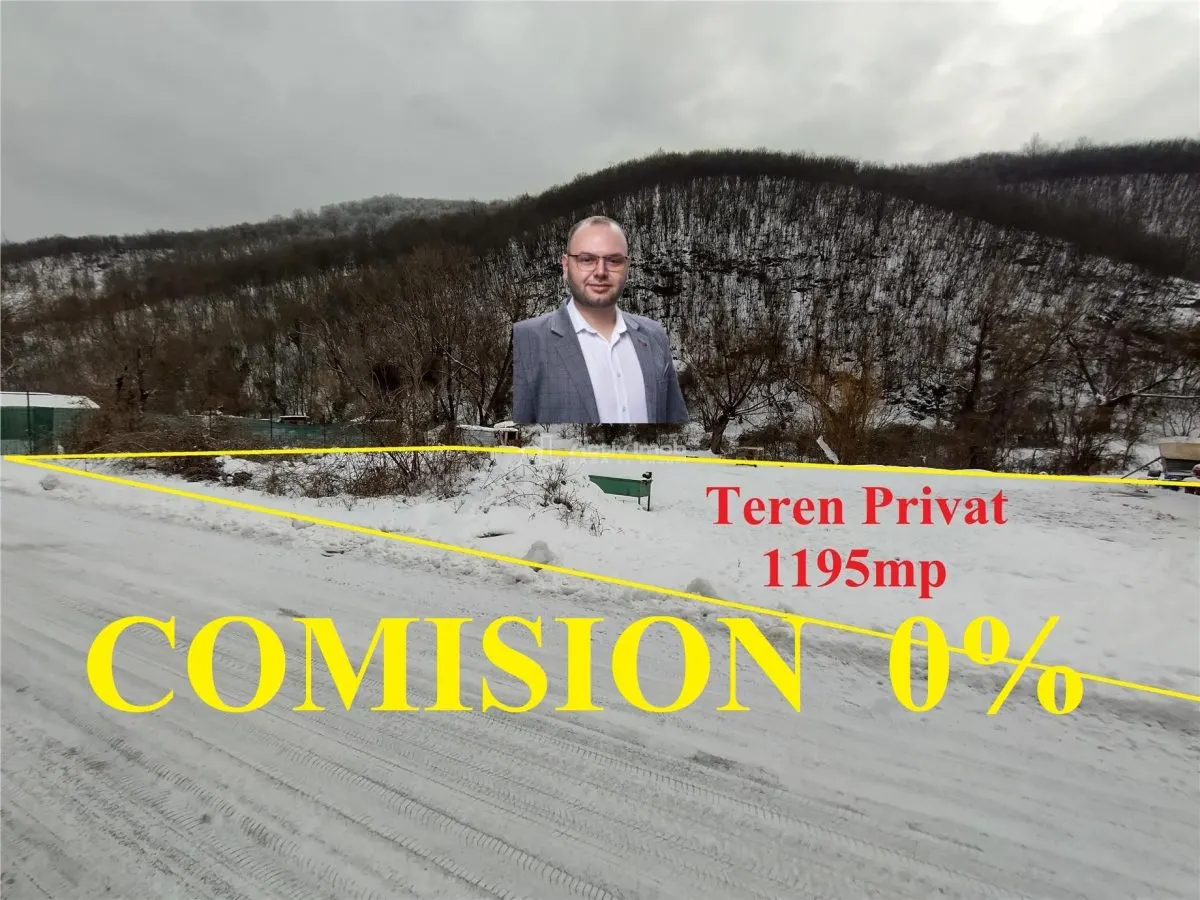 Ciclova, Teren Intravilan cu nr de Casa, 1195mp, La Sosea, ZERO COMISION - foto 1