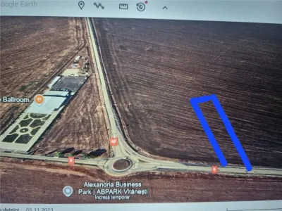Teren extravilan deschidere 36m liniari vis a vis de Dedeman - Alexandria