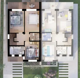 Duplex 4 camere-Buda-Pereti dublii tencuiti-Toate utilitatile-Incalzire in pardoseala - foto 17