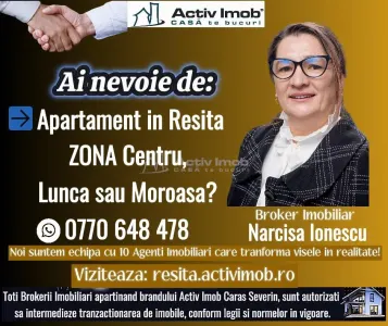 Resita. 2-Bedroom Apartment, Furnished & Equipped, Lunca - foto 9