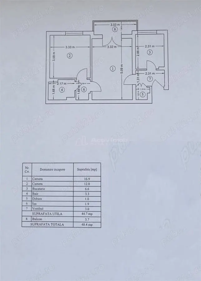 2 camere - Titan - Str. Intrarea Horbotei - foto 9