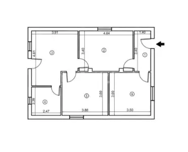 Case pe parter cu 3 camere-Teren 550 mp-Asfalt-Mutare imediata - foto 5