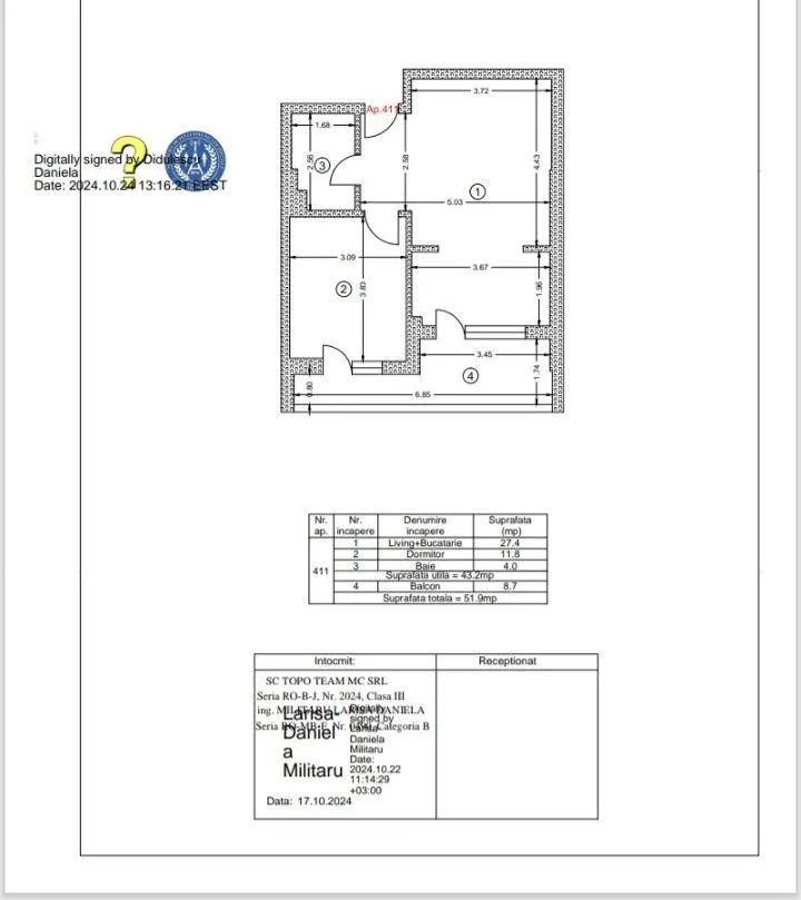2 camere - semidecomandat - metrou Dimitrie Leonida / Berceni - foto 7