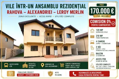 Casa-Vila - Rahova - Alexandriei- Leroy Merlin - 170000E - tva inclus - COMISION 0! - foto 1