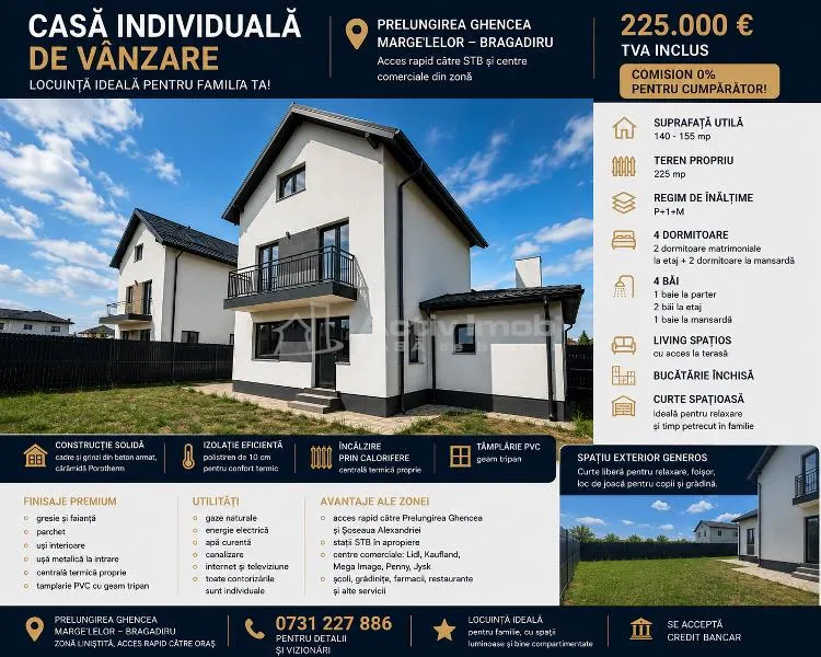 Vanzare - Casa Individuala – Garaj – Prelungirea Ghencea – Margelelor – 225.000 Euro - COMISION 0% ! - foto 4