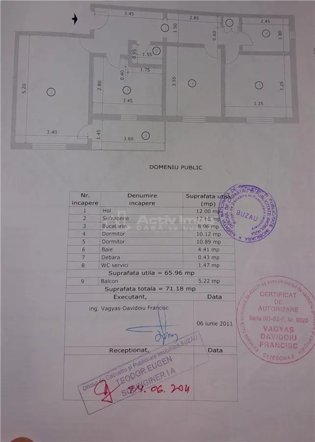 3 camere, decomandat,71 mp utili, etaj 4, Pompieri - foto 14