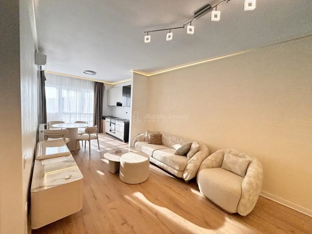 Apartament 3 camere bloc nou - 68 mp util + balcon 10 mp - Mobilat si utilat - foto 2