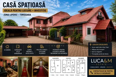 Vila langa Iulius Town 722 mp teren oportunitate investitie. - Timisoara