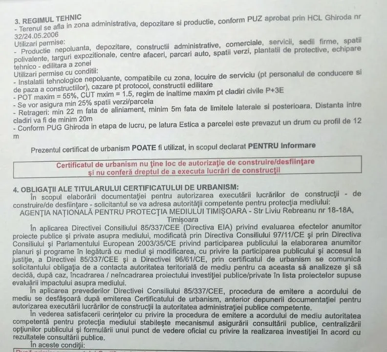 Teren cu PUZ Lidl Ghiroda Aeroport cu regim inaltime P+3E . - foto 8