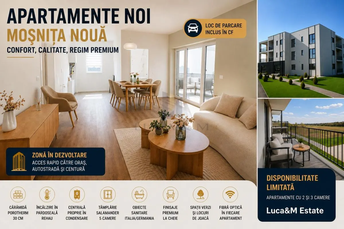 APARTAMENTE NOI PREMIUM INCALZIRE IN PARDOSEALA LOC PARCARE INCLUS - foto 2