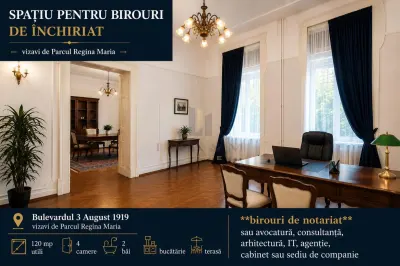 Spațiu pentru birouri de inchiriat – 120 mp + terasa | Parcul Regina Maria | 980 €/lună - Timisoara