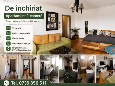 Apartament 1 camera Universitate Politehnica/ Balcescu - Timisoara