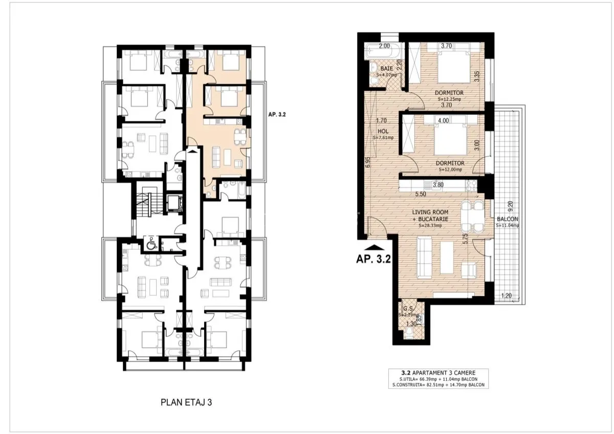 3 camere imobil nou Theodor Pallady - foto 1