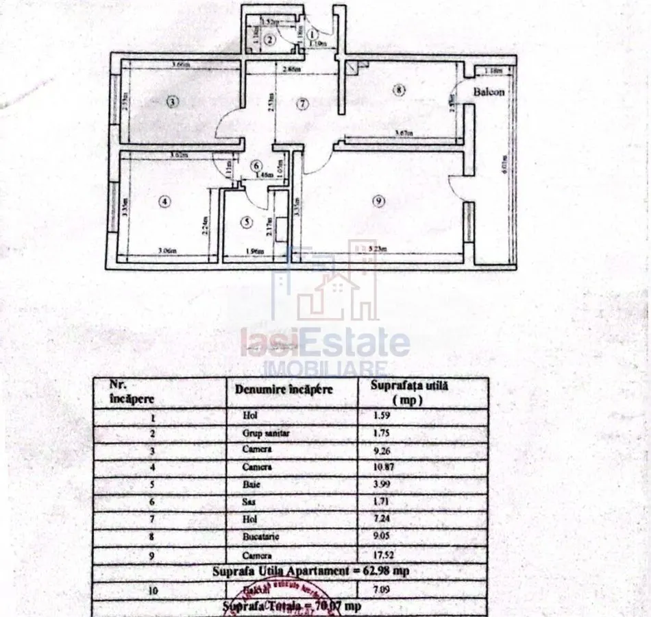 Appartement 3 Chambres Centre - Bd. Independenţei, Iaşi - foto 8
