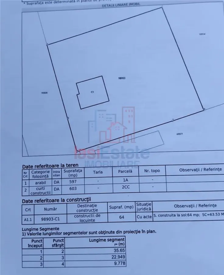 Parcela 1.200 m² con Casa Tradicional 64 m², Vorovesti - foto 14