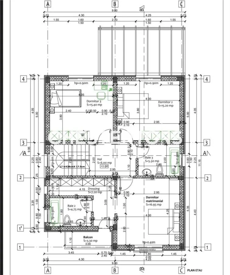 Vila noua de vanzare Buftea /4 dormitoare /180 mp utili /Teren 550 mp - foto 14