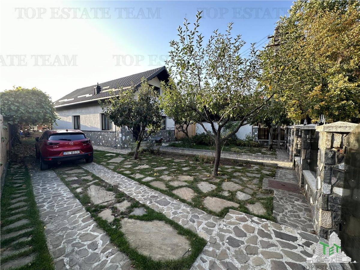 Vila cocheta de vanzare 5 camere cu 436 mp teren si toate utilitatile, mobilata si utilata in centrul Comunei Cornu - foto 11