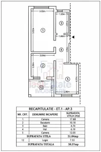 Appartement 2 Chambres avec Distribution Séparée, 1er Étage à Bucium avec Parking - foto 13