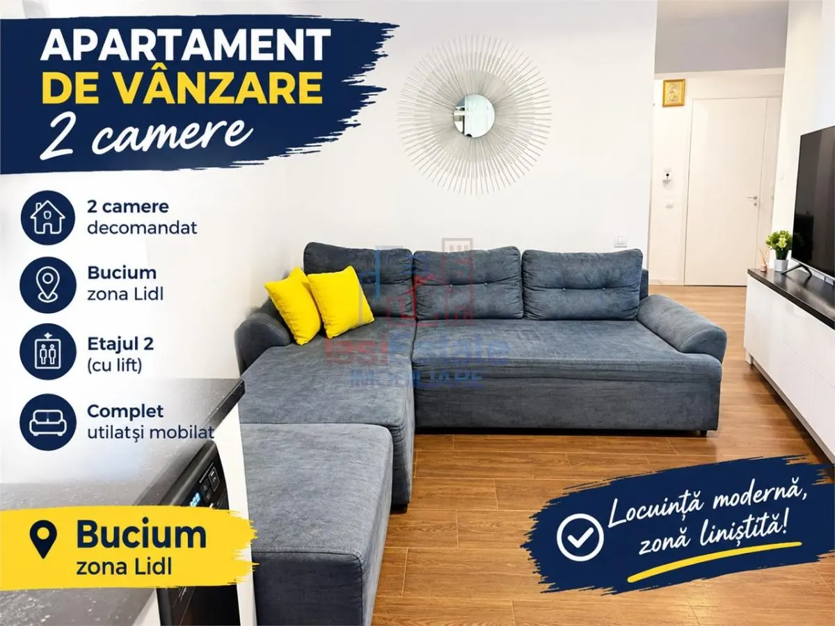 Appartement 2 Pièces, 2e Étage, Bucium - foto 1