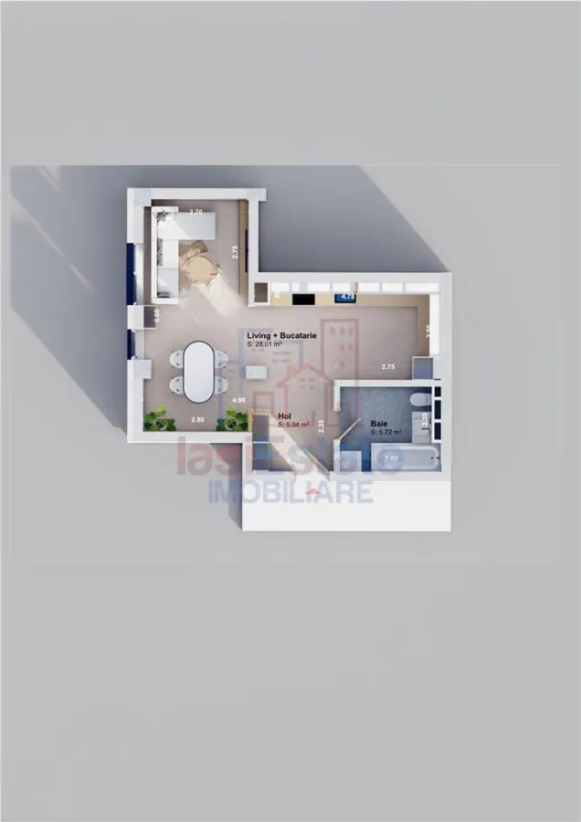 Pacurari-Rediu apartamente cu o camera in complex nou - foto 4