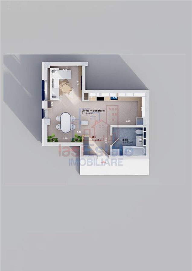 Pacurari-Rediu apartamente cu o camera in complex nou - foto 6