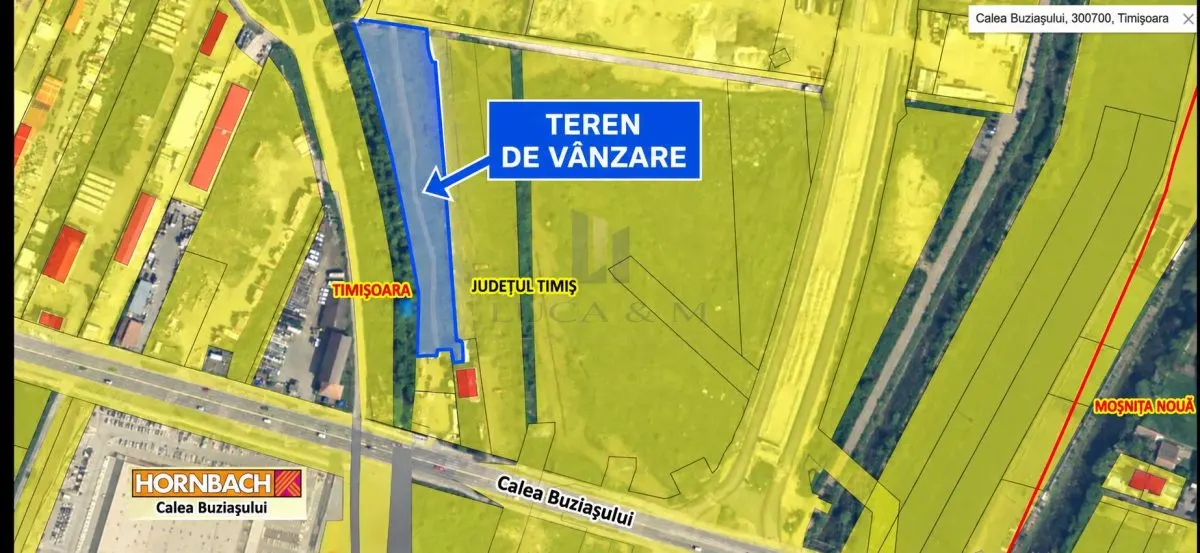 OPORTUNITATE DE INVESTITIE 3.548 MP , Timisoara,CALEA BUZIASULUI , ZONA HORNBACH - foto 2