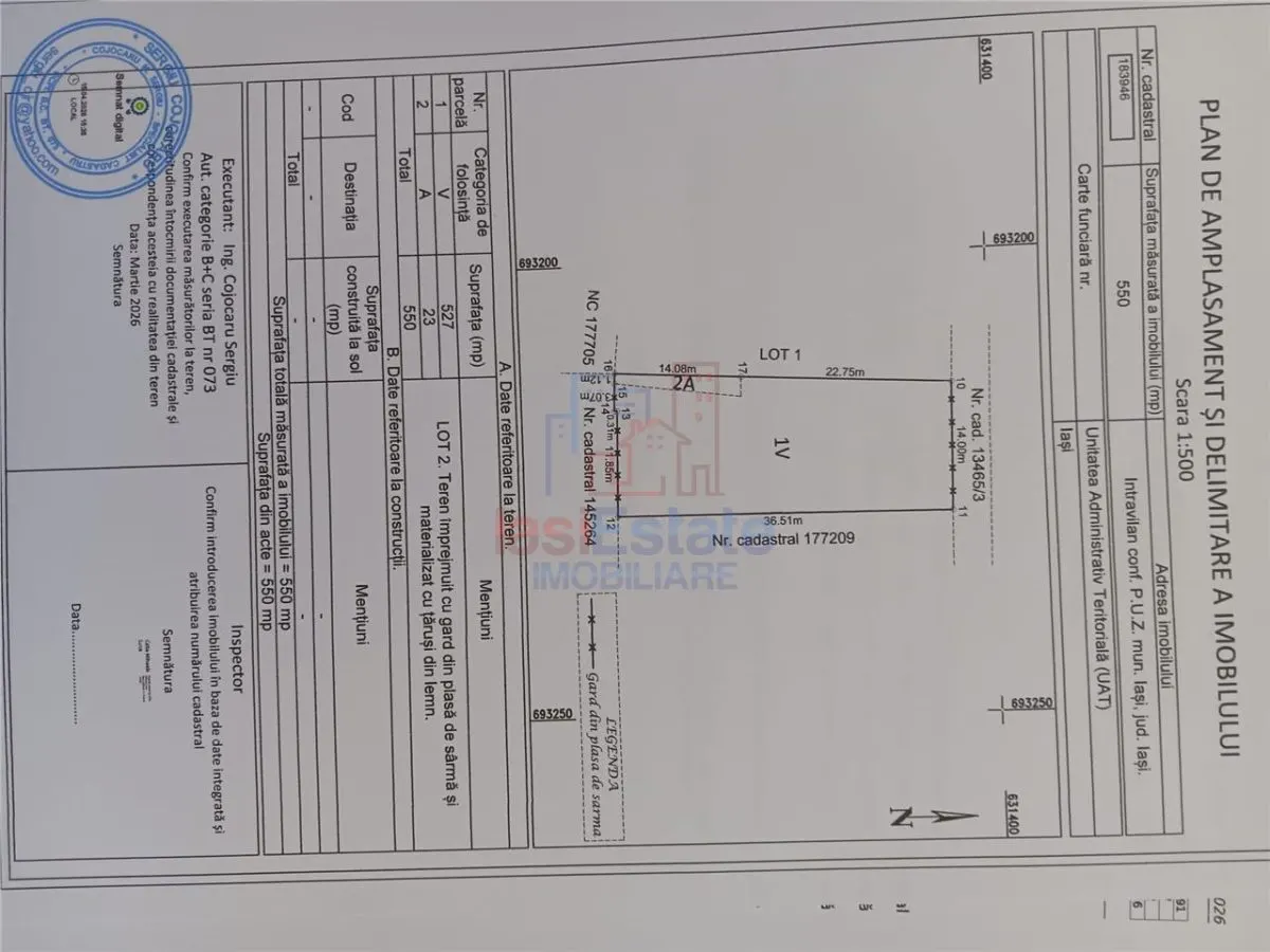 OCAZIE! Str Podisului TEREN 550mp intravilan utilitati aproape lot de casa - foto 3