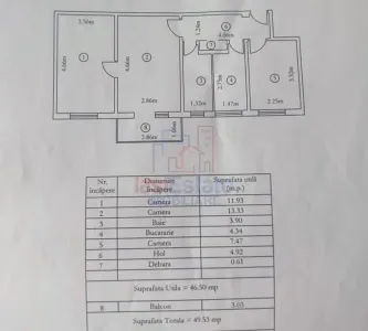 Appartement Trois Chambres, Alexandru cel Bun, Iași - foto 2
