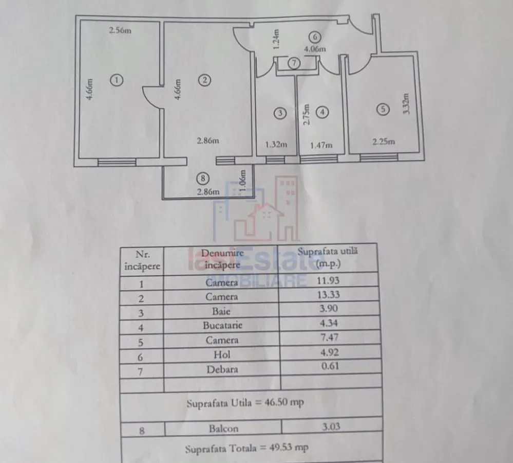 Appartement Trois Chambres, Alexandru cel Bun, Iași - foto 2