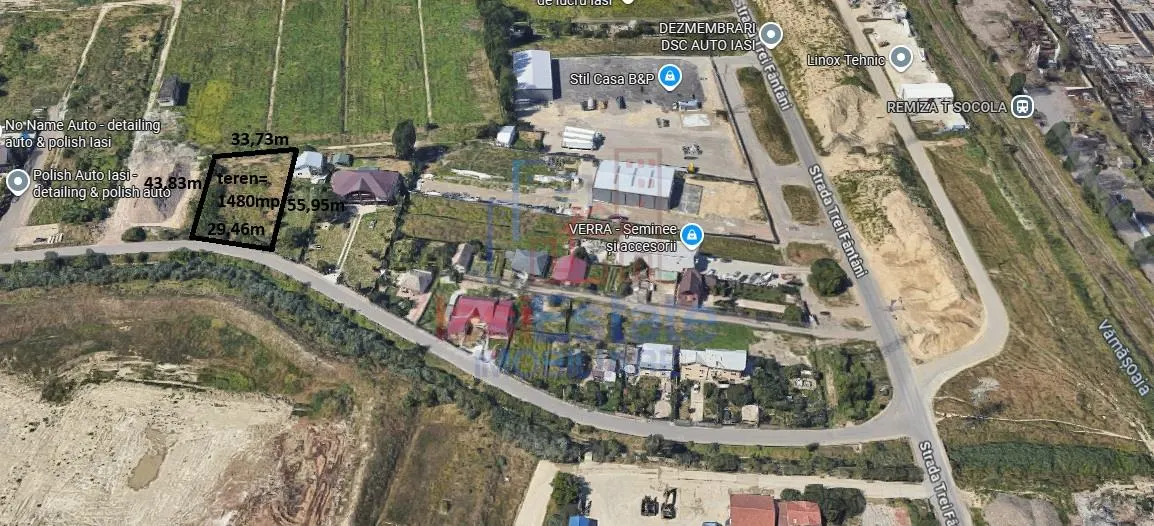 Vladiceni Land Plot 1,480 sqm, 200m from Trei Fantani Street - foto 2