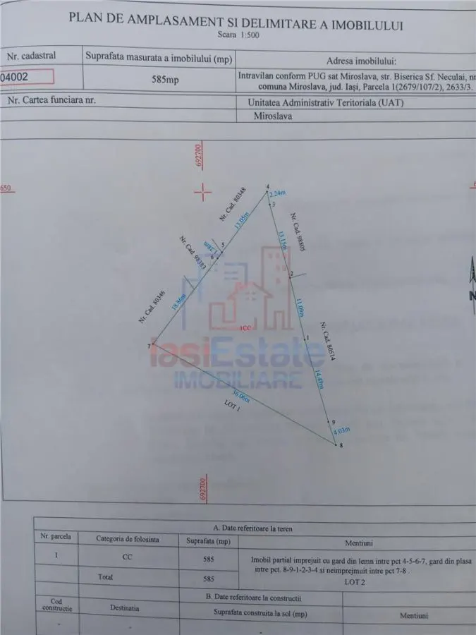 Valea Adanca str Biserica Sf Nicolae TEREN 585mp intravilan toate utilitatile - foto 7