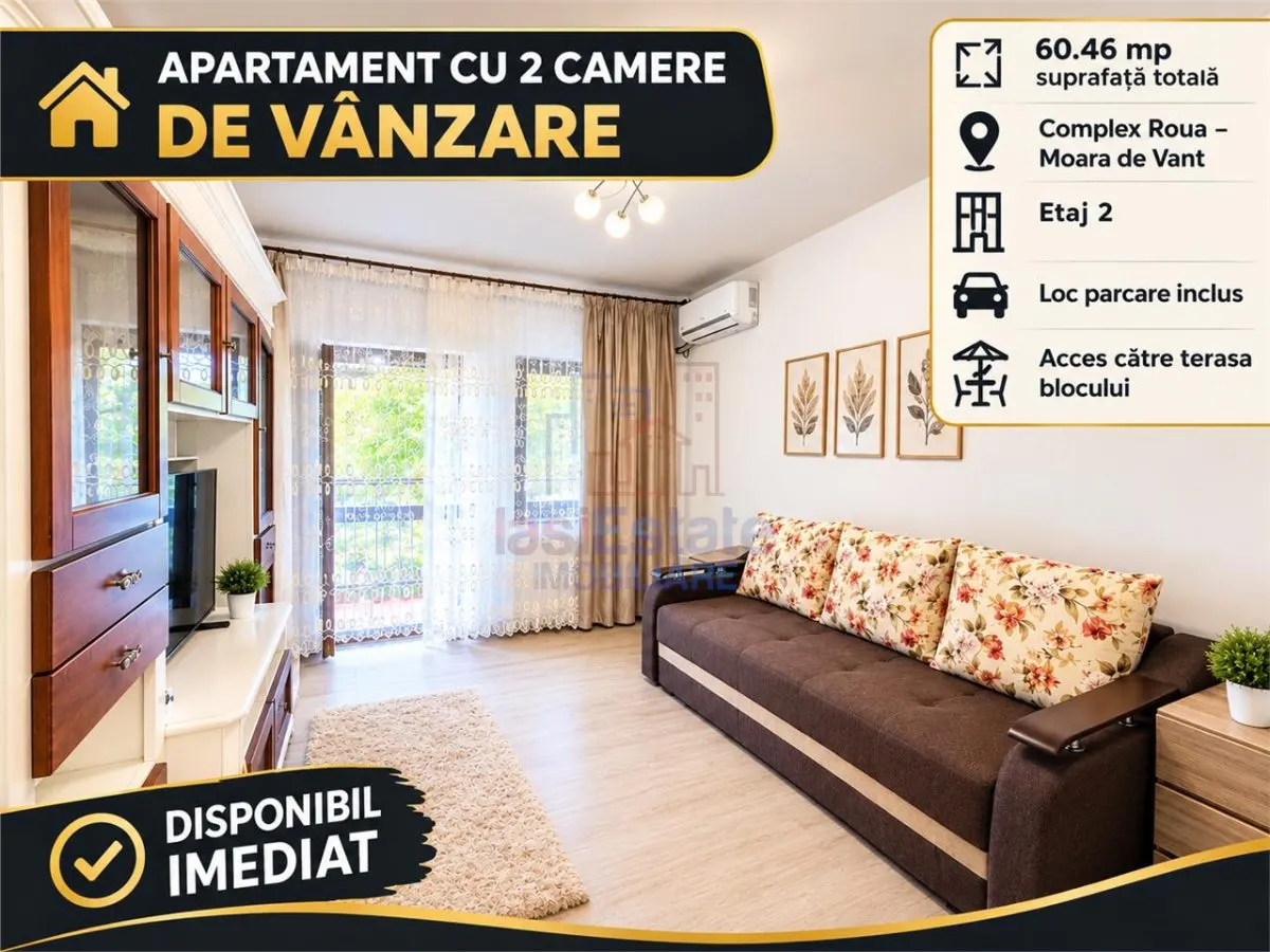 Apartament cu 2 camere in Moara de Vant cu parcare - foto 1