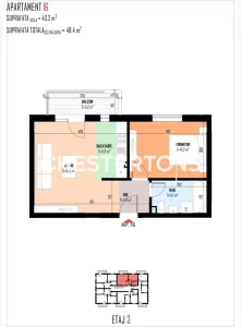 Apartament 2 camere de vanzare – Bragadiru | 43,2 mp utili + balcon 5,2 mp - foto 4