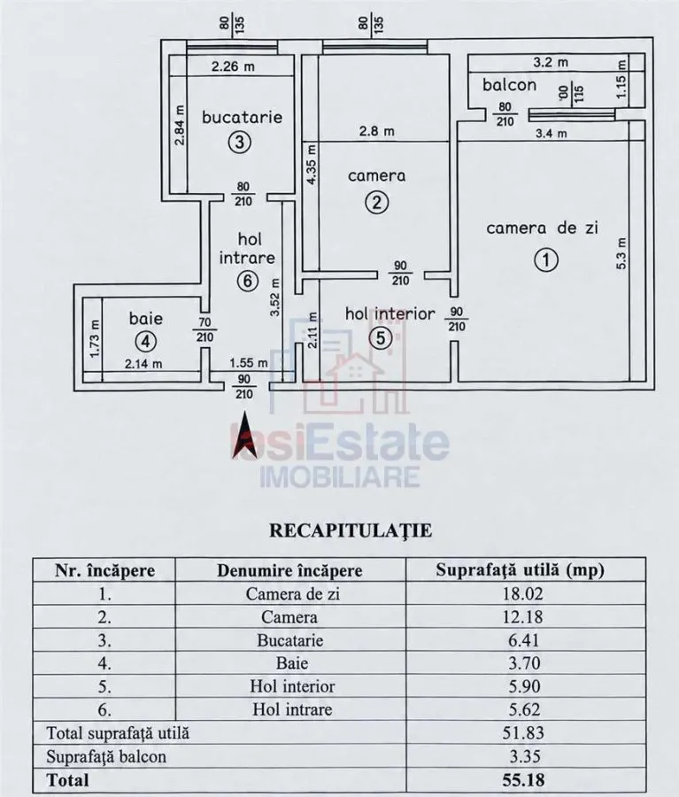 Apartment with 2 bedrooms for sale 55 sqm in Iasi, Alexandru cel Bun area - foto 6
