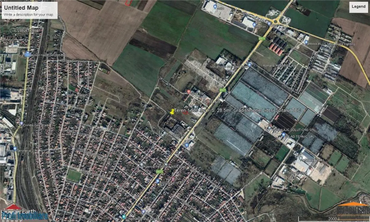 Teren 1.500mp pentru constructii comerciale-industriale- Gradiste strada Petru Rares vizavi de Lidl - foto 1