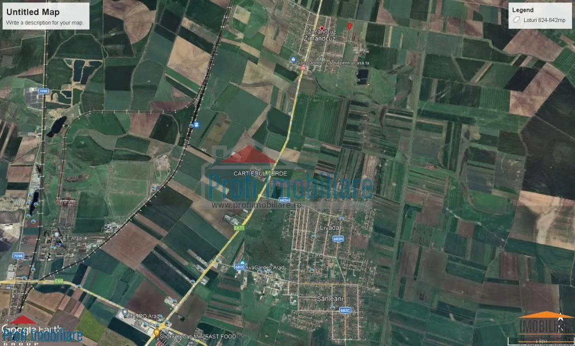 Vindem locuri de casa 540 sau 640mp in Zimand Cuz 7 km de Arad - foto 14