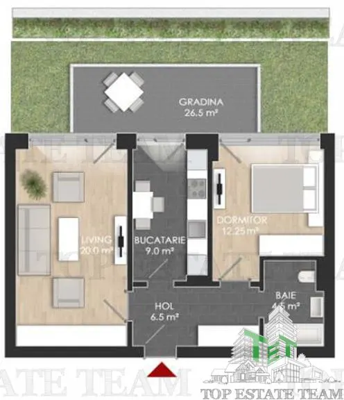 apartament cu 2 camere cu gradina in complex cu peste 1000 de apartamente + piscina/ Sector 1 / Nord / Bucuresti - foto 6