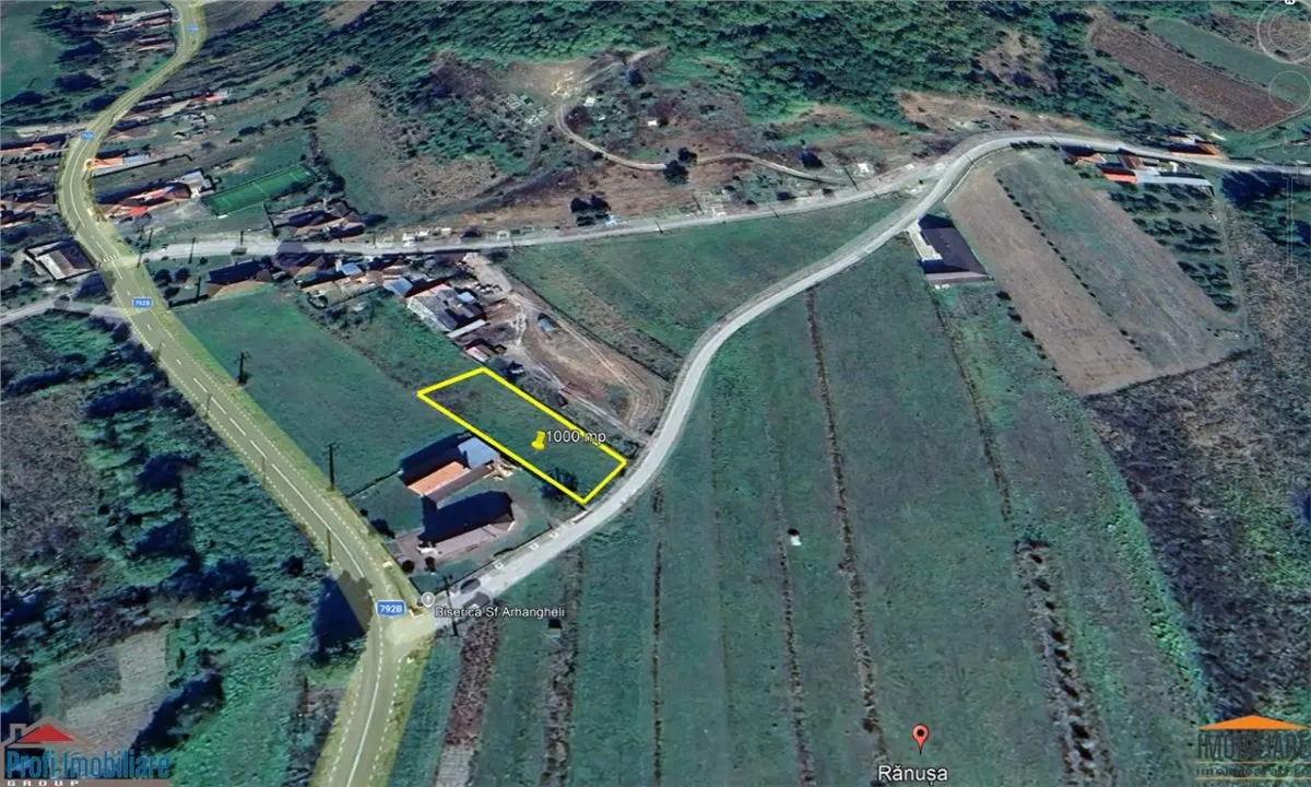 Teren 1000 mp intravilan in Ranusa, Jud. Arad - foto 2