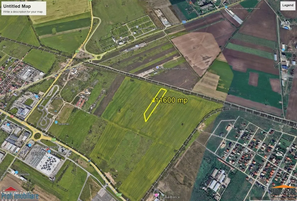 11,600 sqm Land Plot Adjacent to Dedeman, Selgros, Arad - foto 2