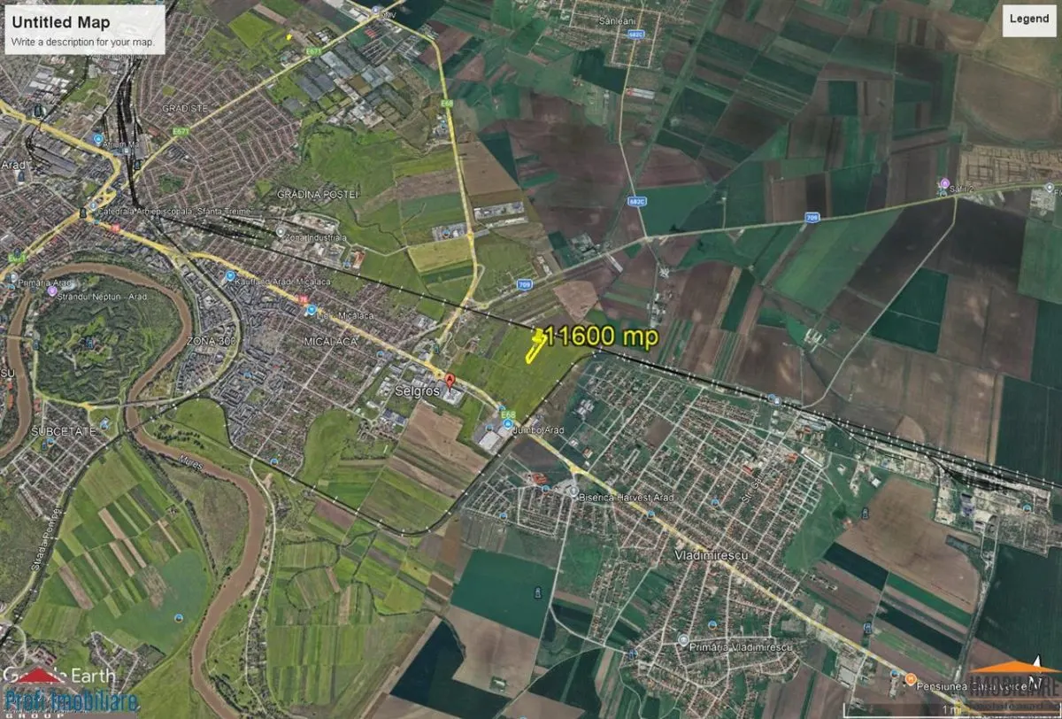 11,600 sqm Land Plot Adjacent to Dedeman, Selgros, Arad - foto 3