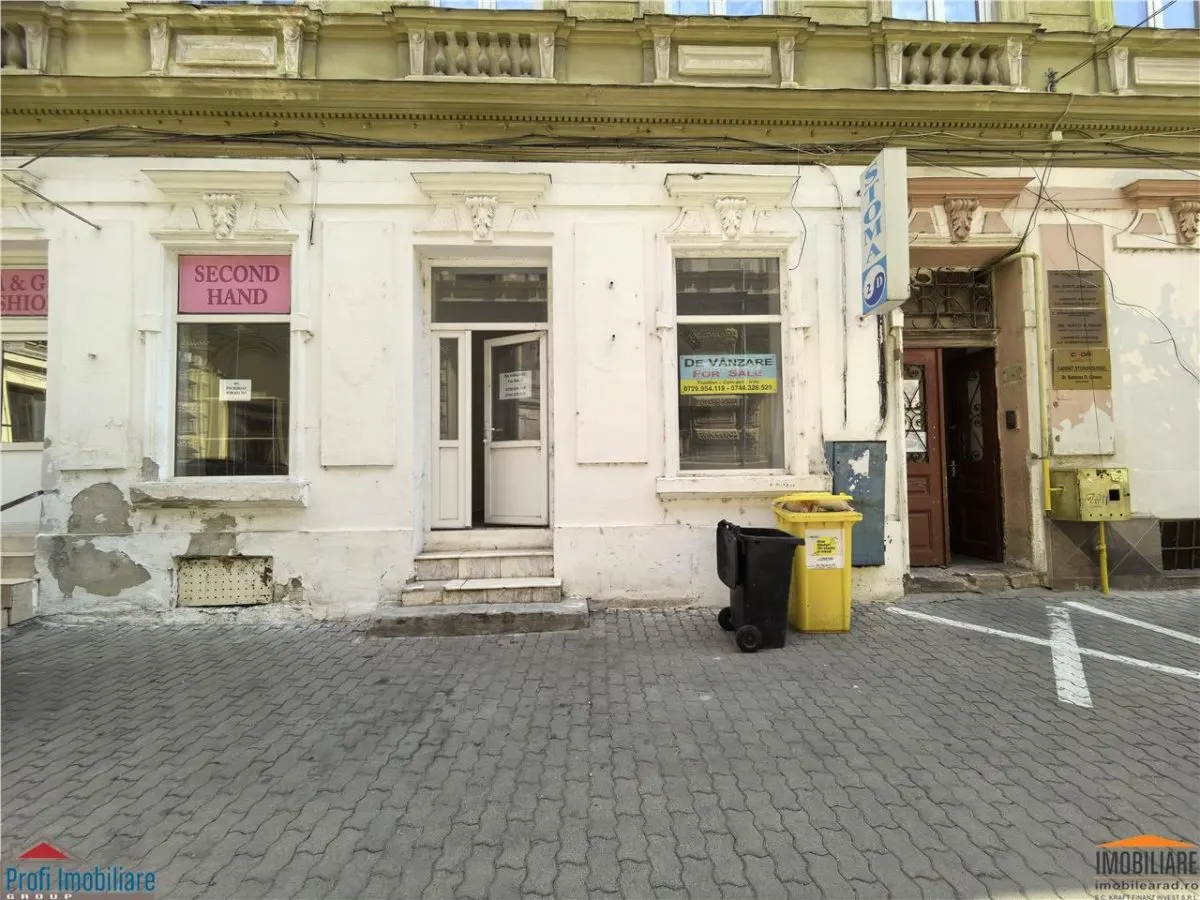 SPATIU COMERCIAL / BIROU ULTRACENTRAL ARAD – ACCES STRADĂ – 39.000 € - foto 1