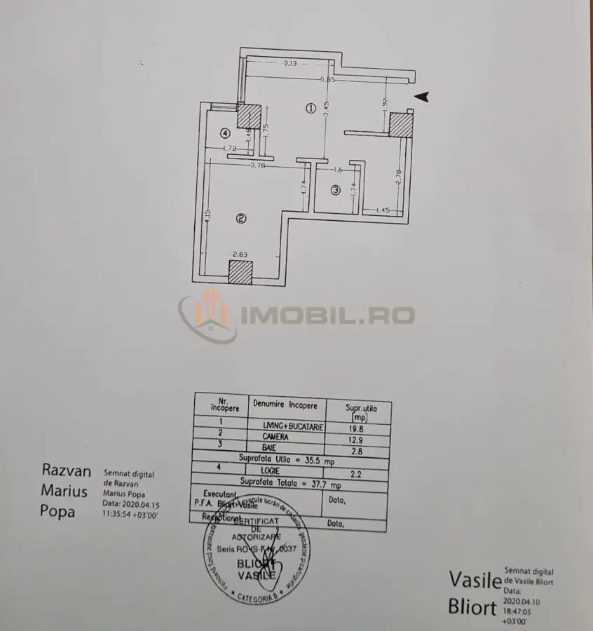 Apartment with 2 bedrooms for sale 38 sqm in Iasi, Central area - foto 10