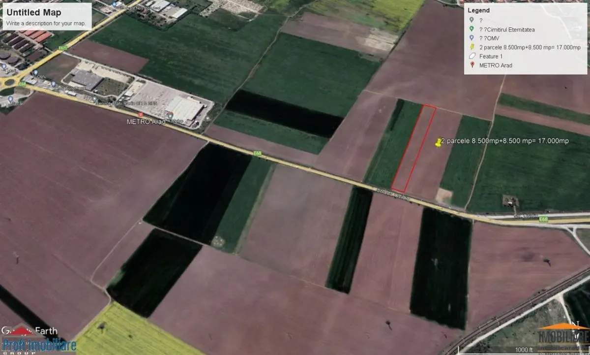 Deux Parcelles Urbaines de 17.000 m², Façade Route de Ceinture, Arad - foto 1