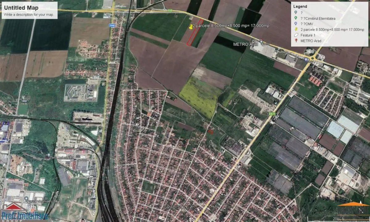 Deux Parcelles Urbaines de 17.000 m², Façade Route de Ceinture, Arad - foto 4