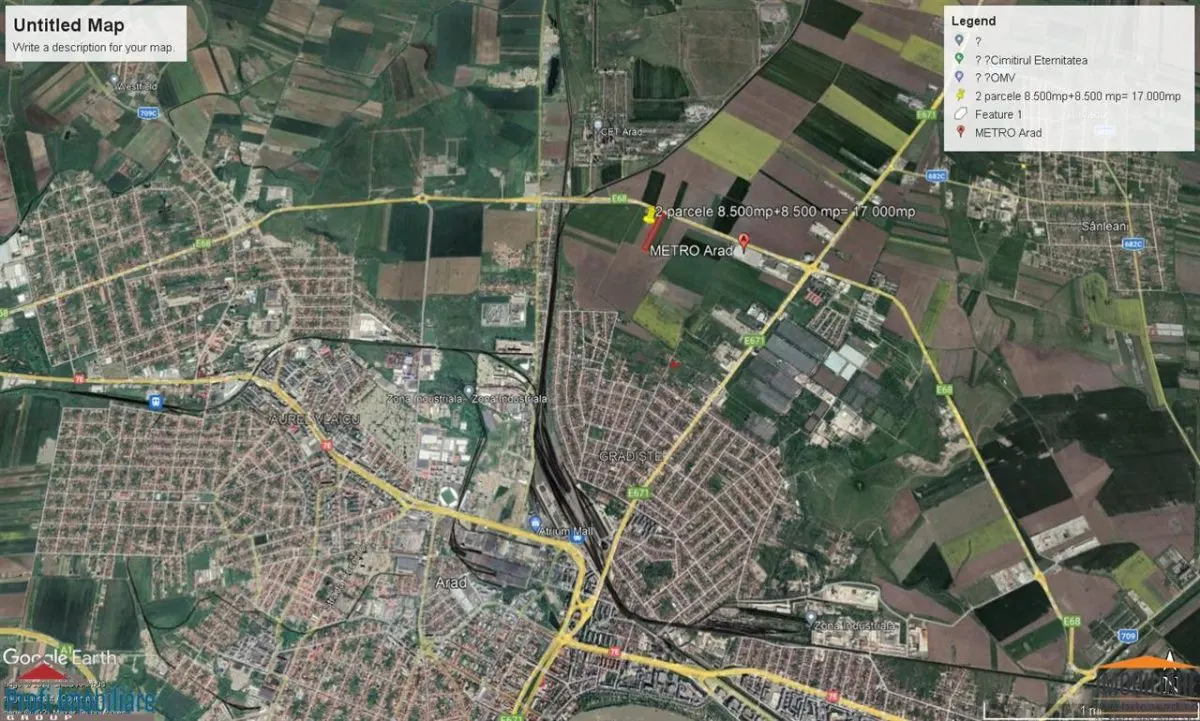 Deux Parcelles Urbaines de 17.000 m², Façade Route de Ceinture, Arad - foto 5