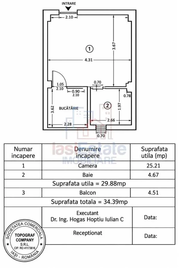 Apartament de inchiriat – Zona Centrala, Palas, Universitatea Gh. Asachi - foto 7