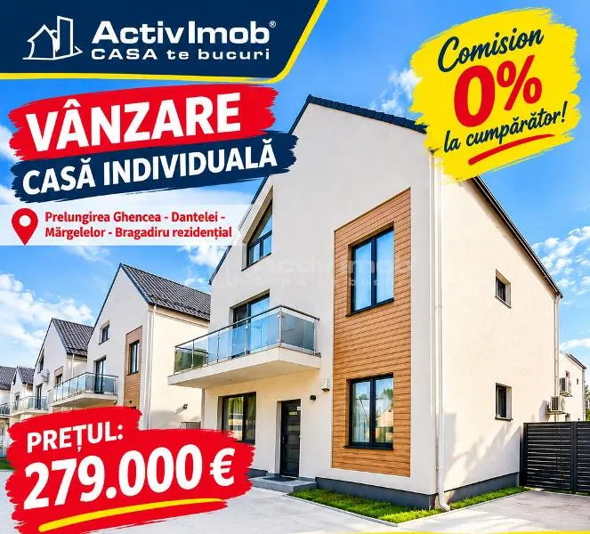 Vanzare - Casa Individuala - Dantelei - Margelelor - 279000E - STB - mobilata - utilata - dormitor pe parter - Comision 0! - foto 1